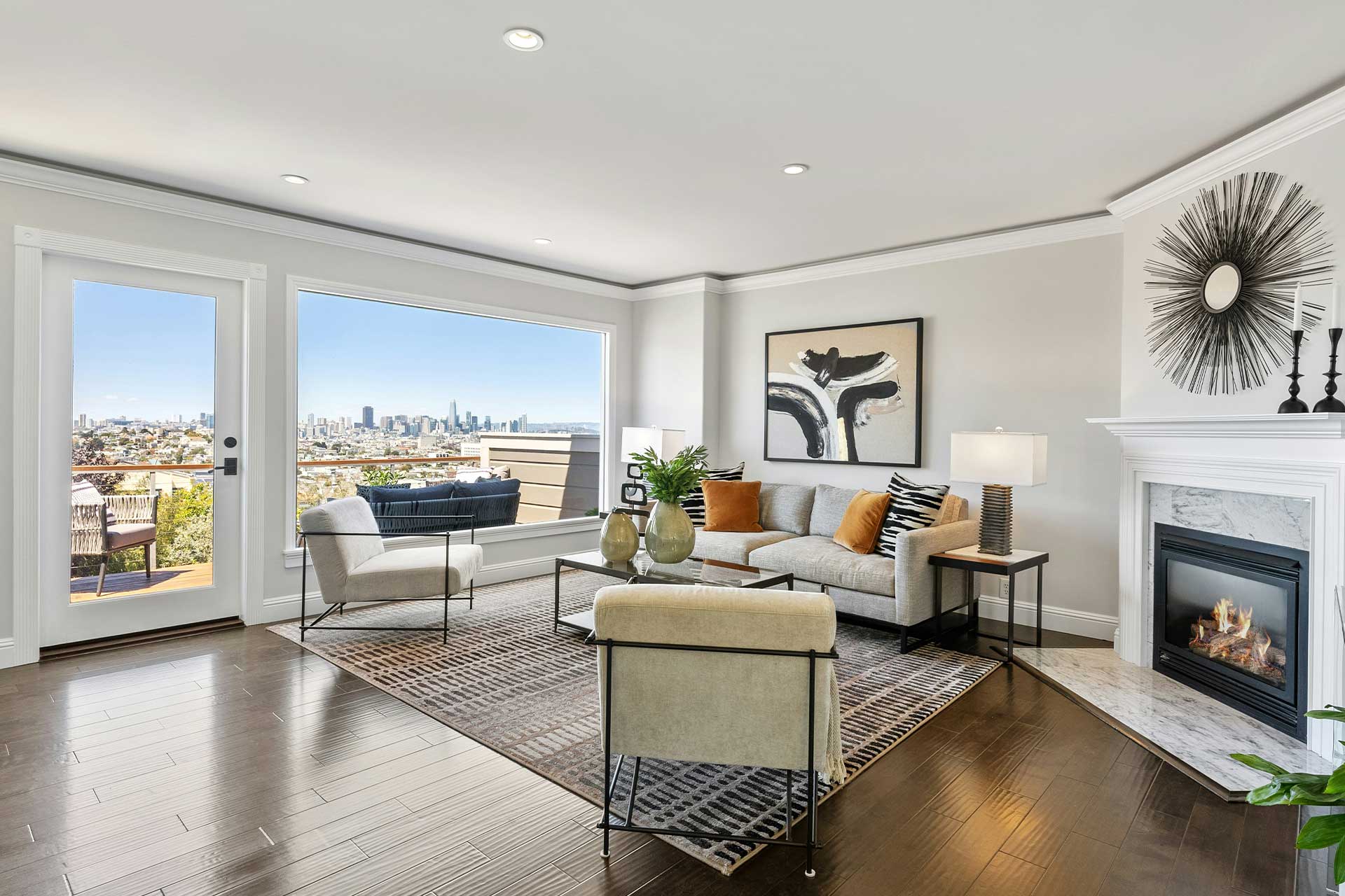 luxury condo in los angeles with city view